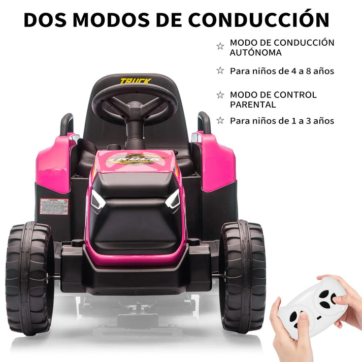 Tractor eléctrico con dos modos de conducción