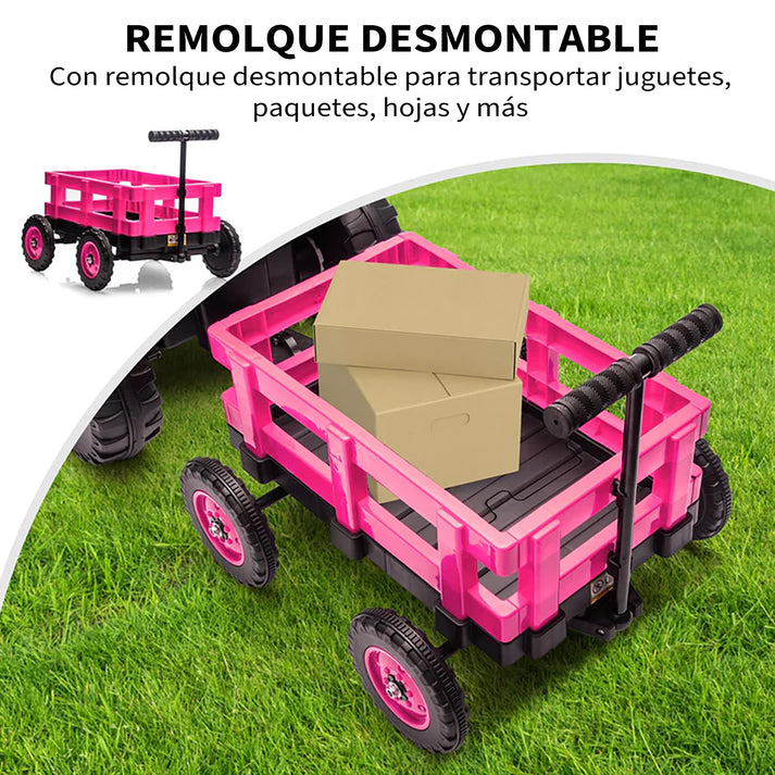 Tractor con remolque desmontable