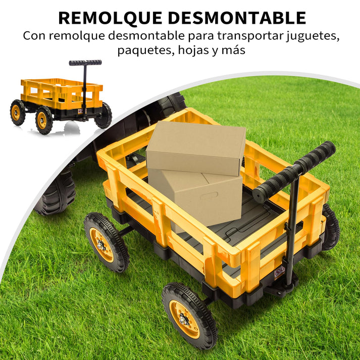 Tractor con remolque desmontable